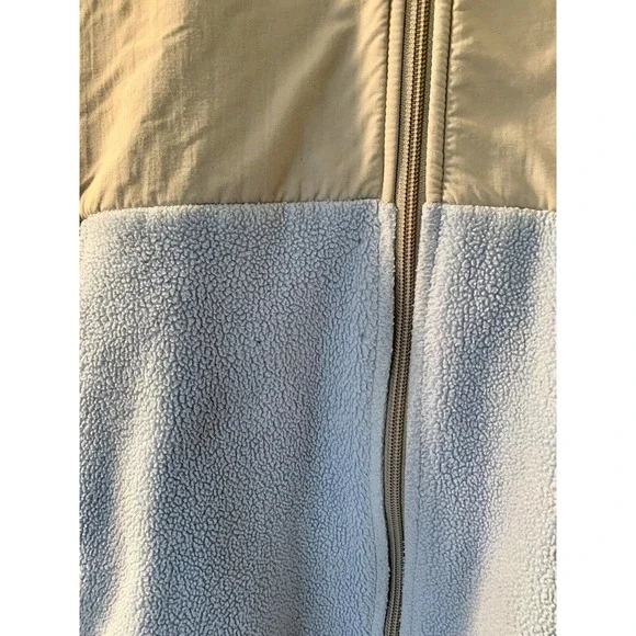 The North Face Youth Junior Fleece Jacket Light Blue Gray Fuzzy Full Zip XL - Picture 6 of 9